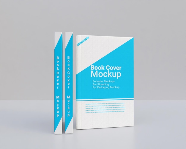 Hard book cover mockup design