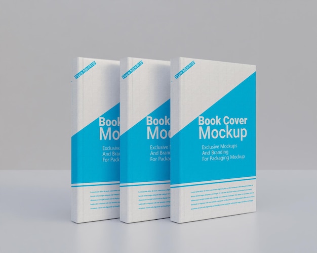 Hard book cover mockup design