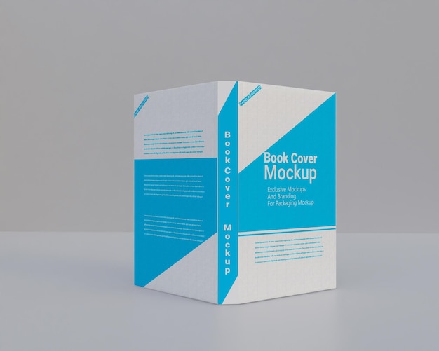 Hard book cover mockup design