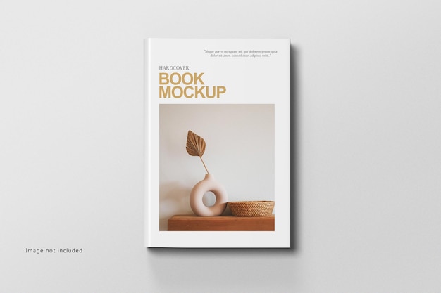 Hardcover buch mockup design isoliert