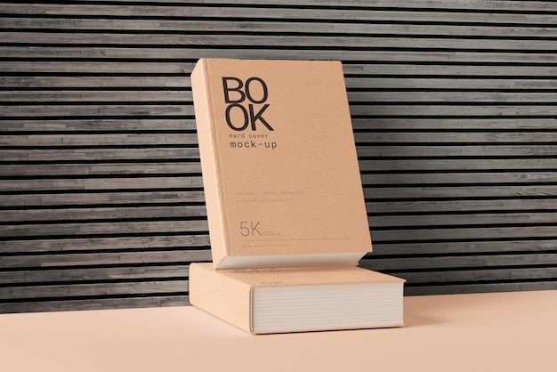 Hardcover large book mockup scene