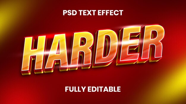Harder - PSD Text Effect