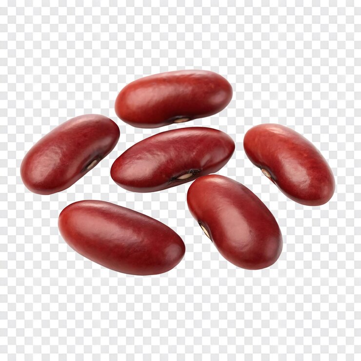 PSD haricots rouges sur un fond transparent