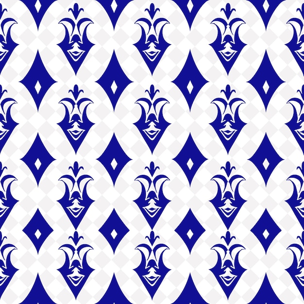 Harlequin Diamond Pattern con icona di Jester e ripetizione di Lay Abstract Natural Pattern Vector Design