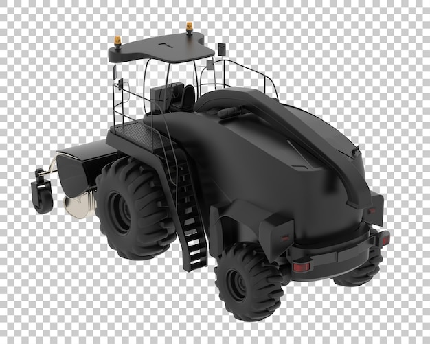 Harvester auf transparentem Hintergrund 3D-Rendering-Illustration