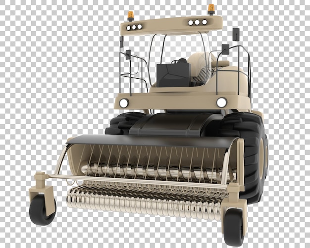 Harvester auf transparentem hintergrund 3d-rendering-illustration