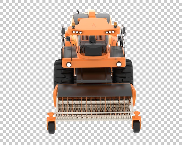 PSD harvester auf transparentem hintergrund 3d-rendering-illustration