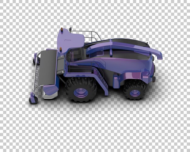 PSD harvester isolé sur le fond illustration de rendu 3d