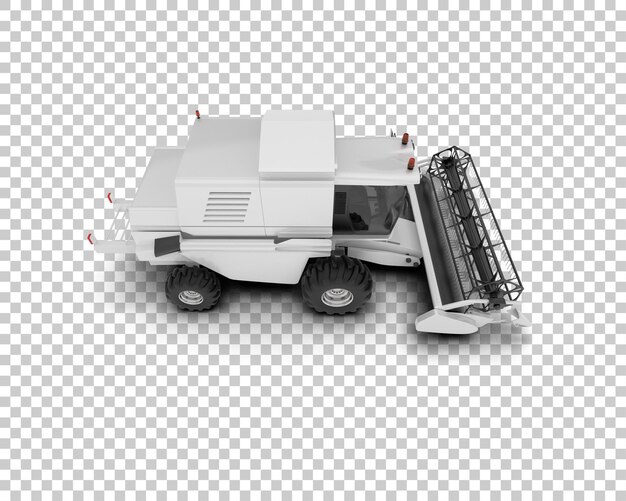 PSD harvester isolé sur le fond illustration de rendu 3d