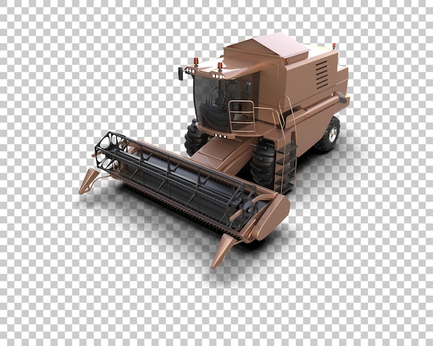 PSD harvester isolé sur le fond illustration de rendu 3d