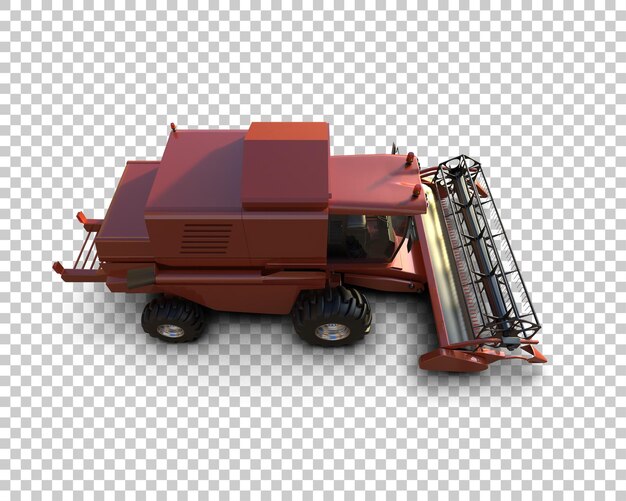 PSD harvester isolé sur le fond illustration de rendu 3d