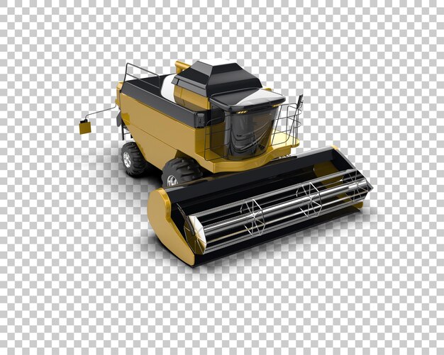 PSD harvester isolé sur le fond illustration de rendu 3d