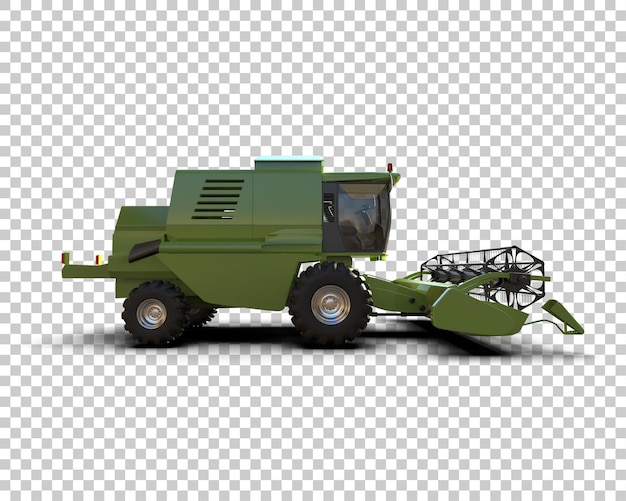 PSD harvester isoliert auf dem hintergrund 3d-rendering-illustration