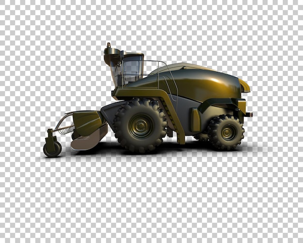 Harvester isoliert auf dem Hintergrund 3D-Rendering-Illustration