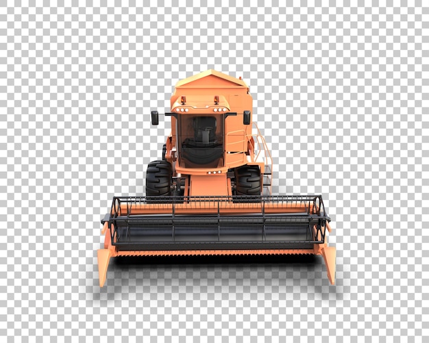 Harvester isoliert auf dem Hintergrund 3D-Rendering-Illustration