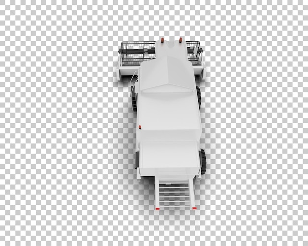 Harvester isoliert auf dem Hintergrund 3D-Rendering-Illustration