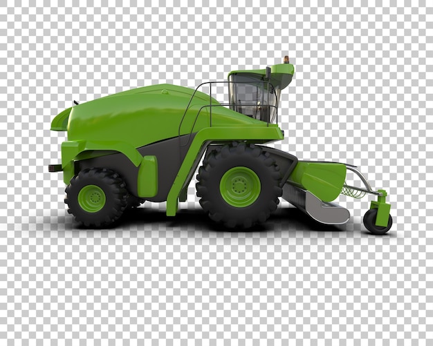 Harvester isoliert auf dem Hintergrund 3D-Rendering-Illustration