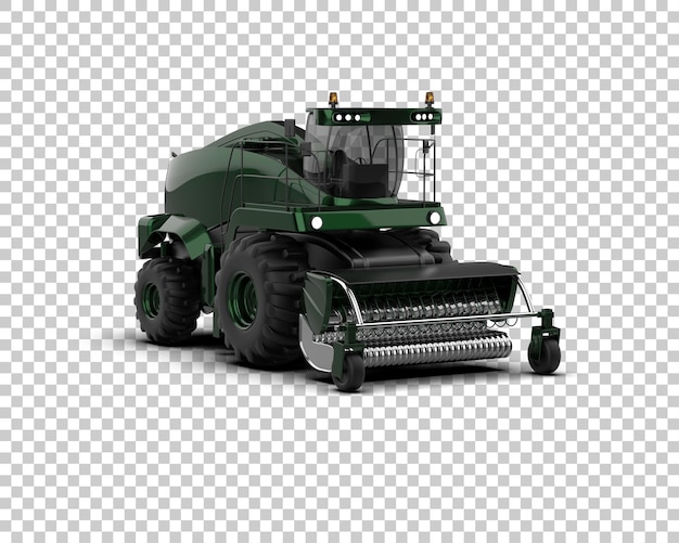 PSD harvester isoliert auf dem hintergrund 3d-rendering-illustration