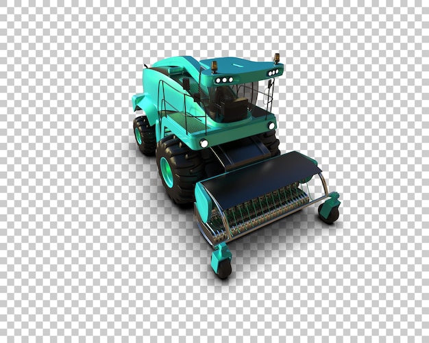 Harvester isoliert auf dem Hintergrund 3D-Rendering-Illustration