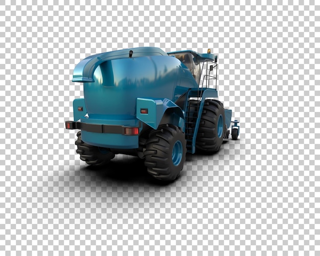 Harvester isoliert auf dem Hintergrund 3D-Rendering-Illustration