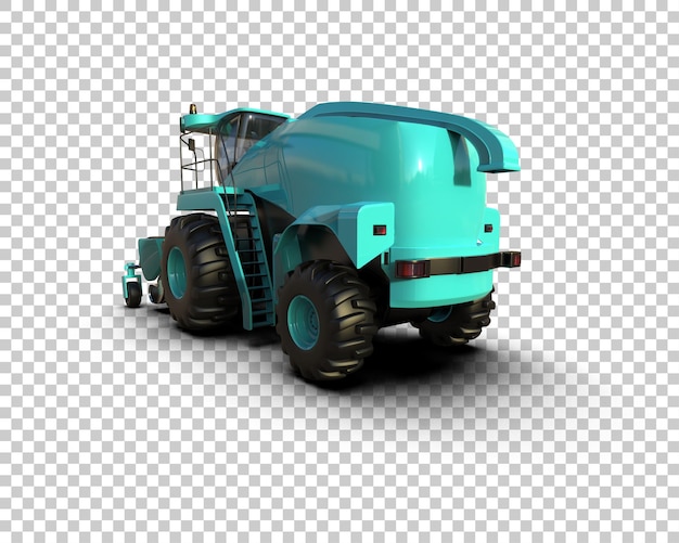 Harvester isoliert auf dem Hintergrund 3D-Rendering-Illustration