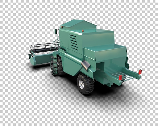 Harvester isoliert auf dem Hintergrund 3D-Rendering-Illustration