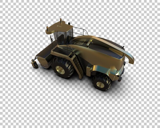 Harvester isoliert auf dem Hintergrund 3D-Rendering-Illustration