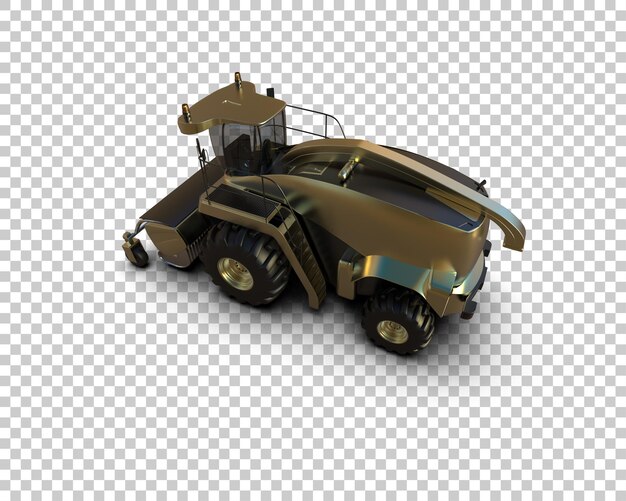 PSD harvester isoliert auf dem hintergrund 3d-rendering-illustration