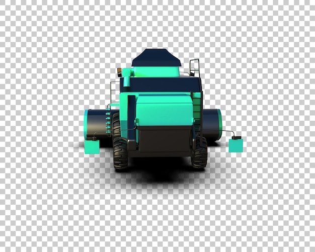 Harvester isoliert auf dem Hintergrund 3D-Rendering-Illustration