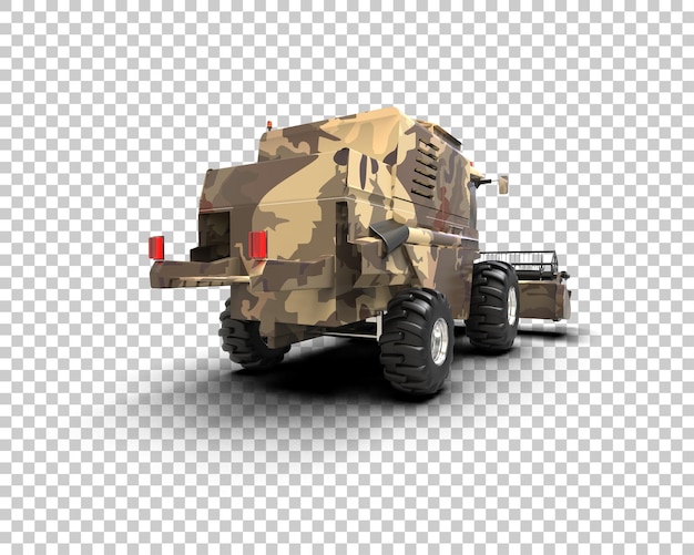 Harvester isoliert auf dem Hintergrund 3D-Rendering-Illustration