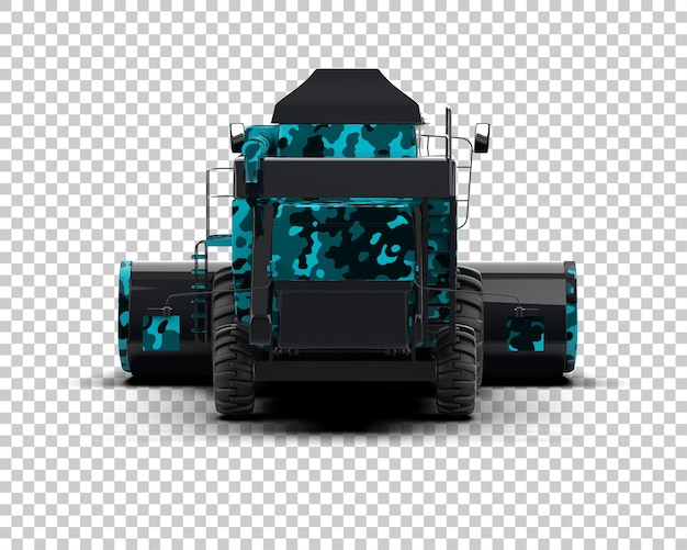 PSD harvester isoliert auf dem hintergrund 3d-rendering-illustration