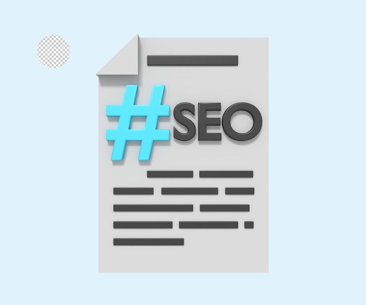 PSD hashtag seo sul documento