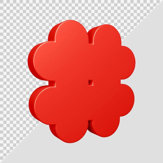 Hashtag symbol in 3d render