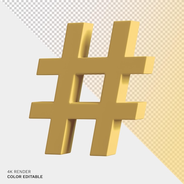 Hashtag-Symbol rendern Beschneidungspfad