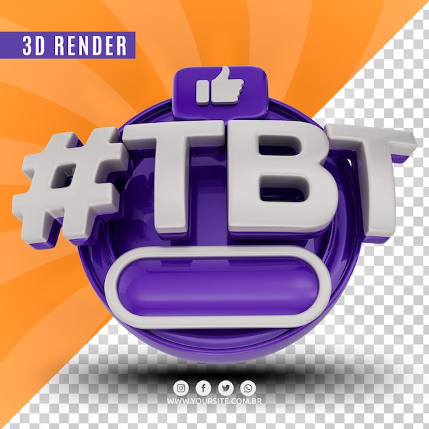 Hashtag Tbt Logo 3d Pour Les Entreprises