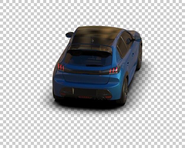 El hatchback azul de Peugeot