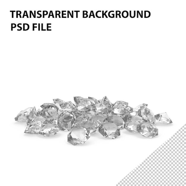 PSD haufen diamanten png