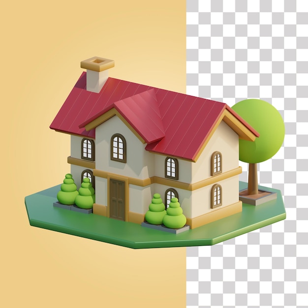 Haus 3D Illustration