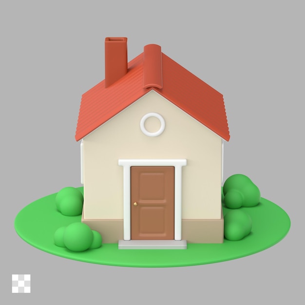 Haus 3D-Symbol