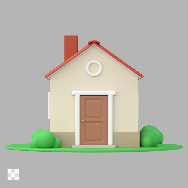 Haus 3D-Symbol