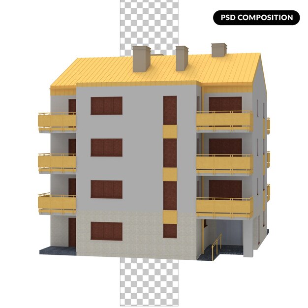 Hausgebäude 3d