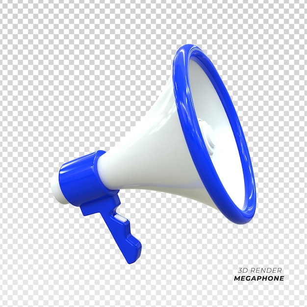 Haut-parleur Mégaphone Scène Icône 3d Rendu 3d