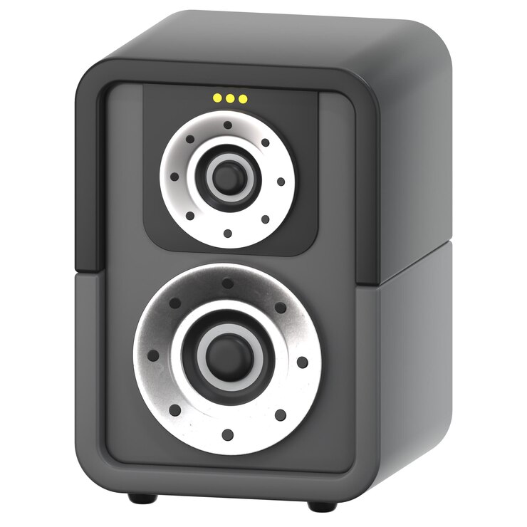 PSD haut-parleur portable icône 3d illustration