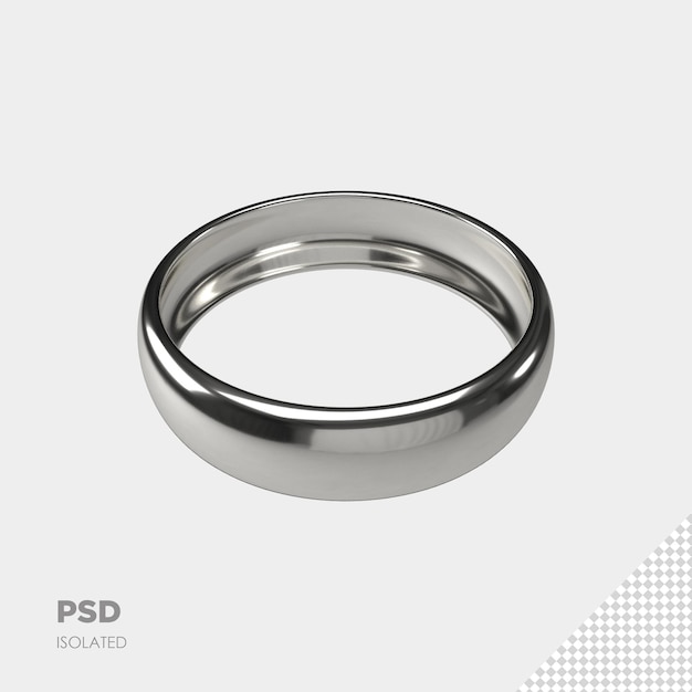 Hautnah auf ring 3d isoliert premium psd