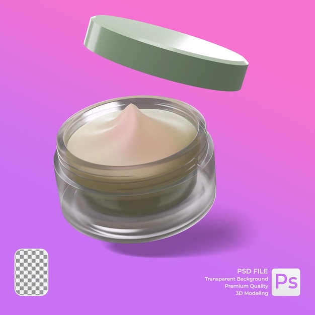 Hautpflege-3D-Modell für Werbemedien