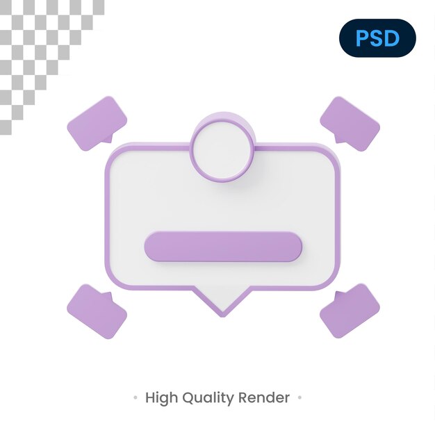 Hazme una pregunta Ilustración 3D
