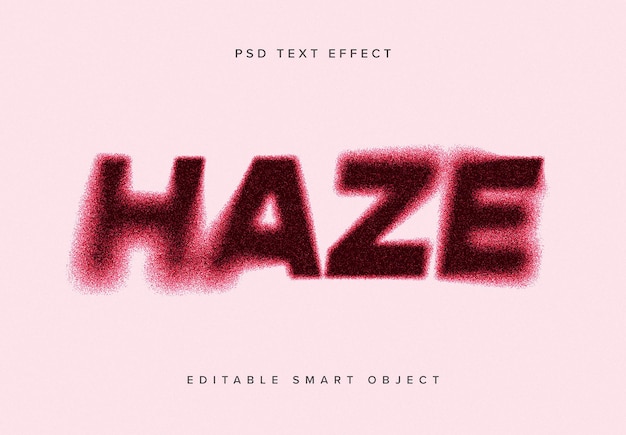 Hazy Dissolving Text Effect Mockup