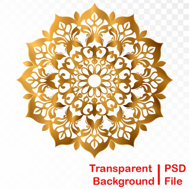 PSD hd-qualität transparente bilder von ramadan-mandala-ornamenten