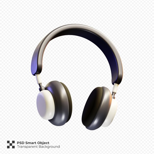 Headphone 3d Render Illustration Isolé Premium Psd