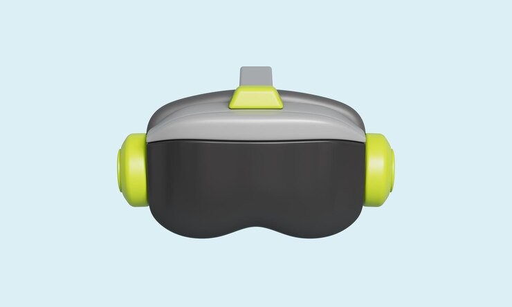 PSD headset vr gafas para experiencias de realidad virtual renderización 3d